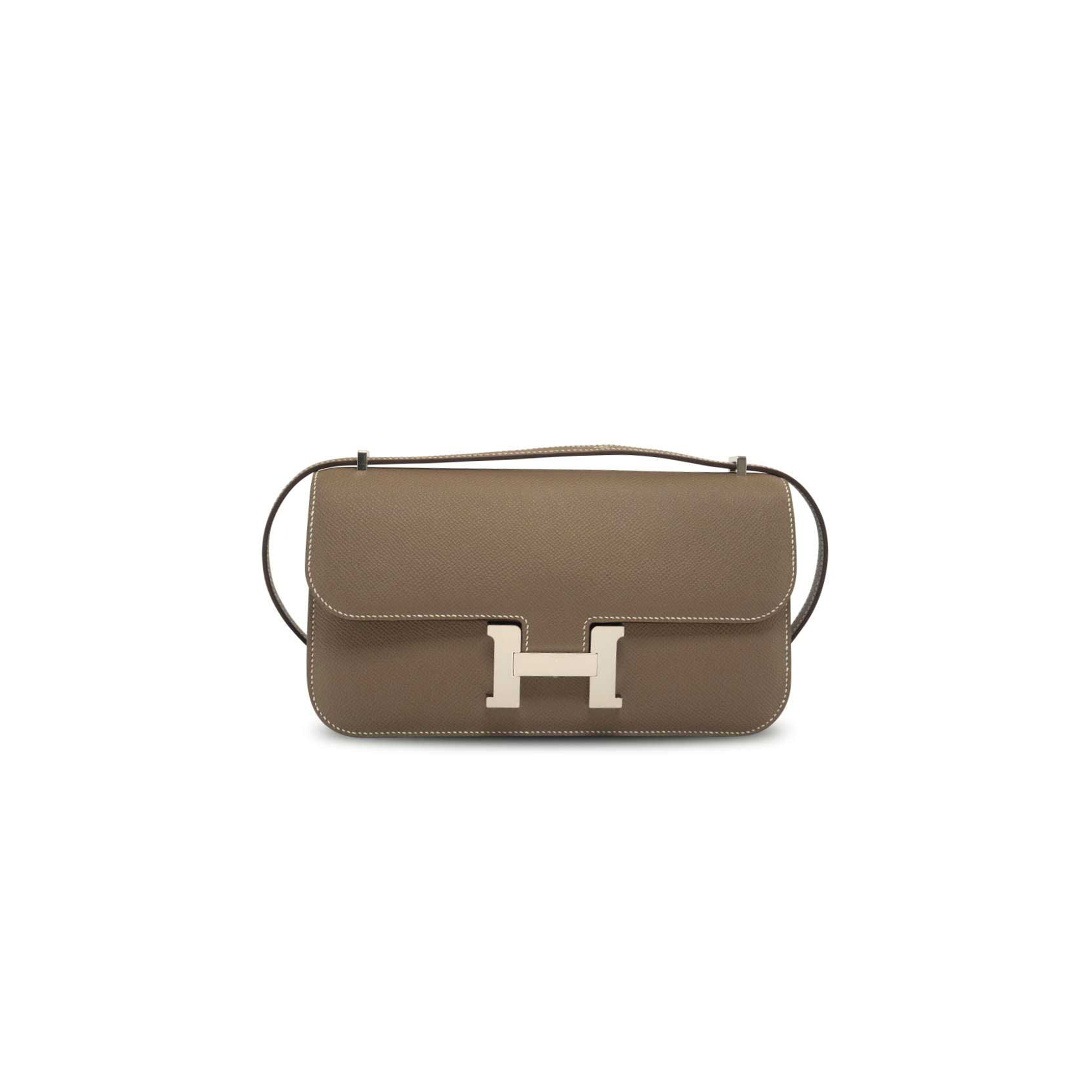 HERMES MASTER CONSTANCE 24 ELAN LONG ETOUPE EPSOM H083918EPSS(24*12*4cm)